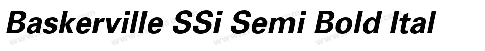 Baskerville SSi Semi Bold Italic字体转换